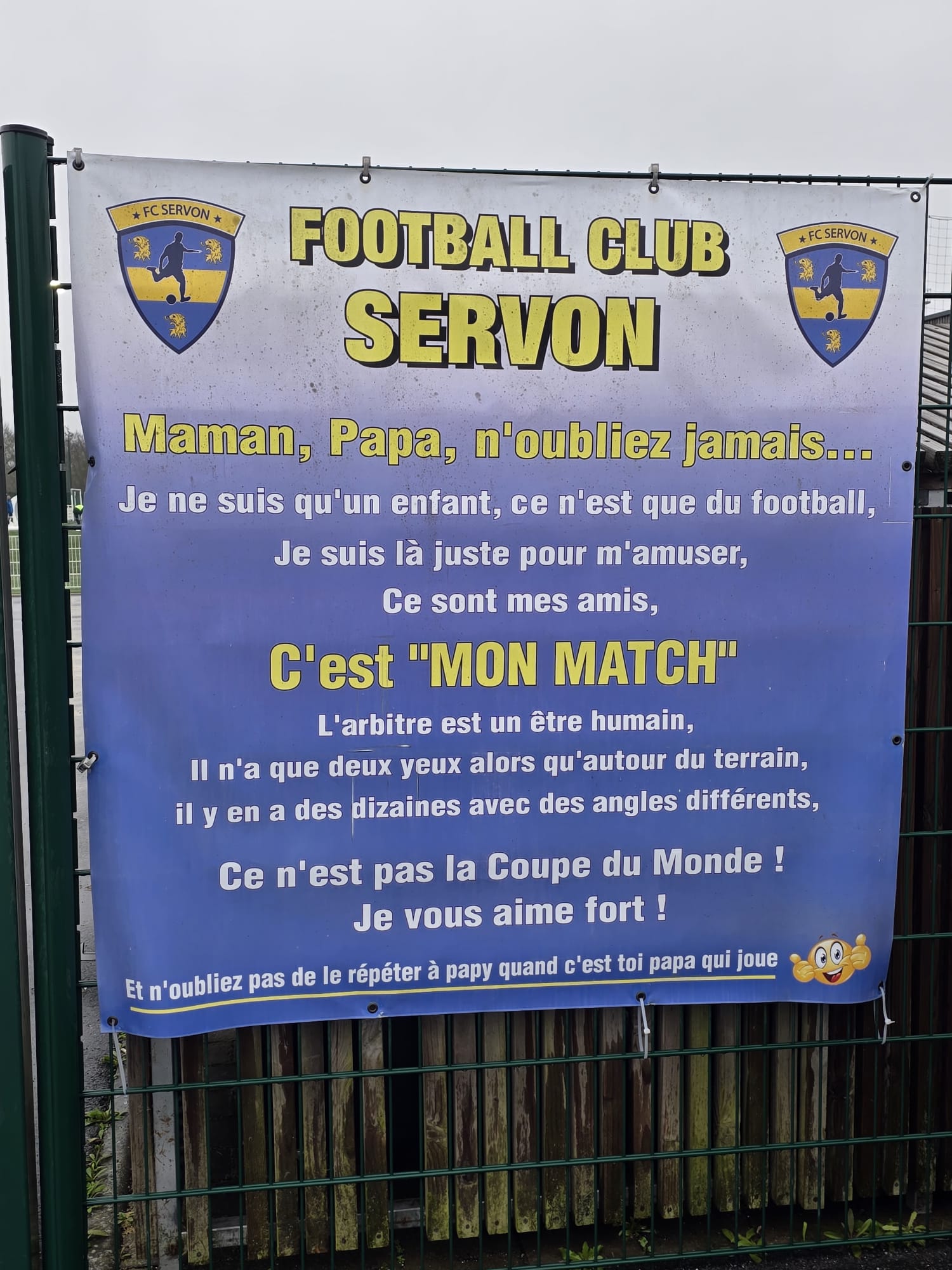 Un message à respecter. 